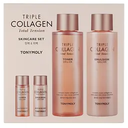Набір засобів для догляду за шкірою обличчя Tony Moly Triple Collagen Total Tension Set - мініатюра 2