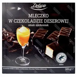 Цукерки Deluxe Mleczko w czekoladzie deserowej ajerkoniak 380 г
