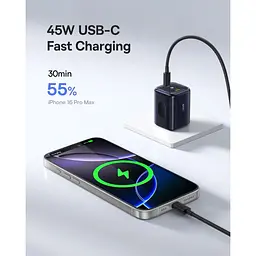 Мережевий зарядний пристрій Baseus PicoGo AN13 45W Black (E0121F00) [168083] - мініатюра 5
