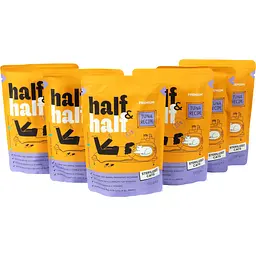 Набір вологих кормів для стерилізованих котів Half & Half шматочки з тунцем у соусі 600 г (6 шт. х 100 г) - мініатюра 2