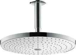 Верхній душ Hansgrohe Raindance Select S 300 2jet з тримачем зі стелі хром/білий 27337400, Хром