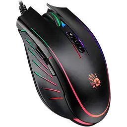 Миша Bloody Q81 Neon X'Glide Curve Black [101377] - мініатюра 3