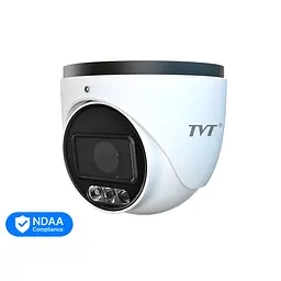IP-відеокамера 4Mp TVT TD-9545C4-A(PE/AW3) White Full Color f=2.8mm з мікрофоном (77-00487)