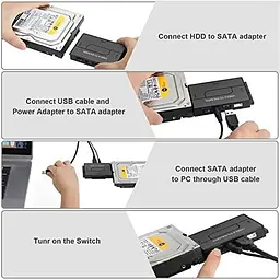 Адаптер Baolongking USB 3.0 для SATA/IDE HDD та SSD - мініатюра 5