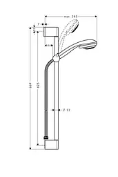 Душовий гарнітур Hansgrohe Crometta 85 Multi 27767000, Хром - мініатюра 2