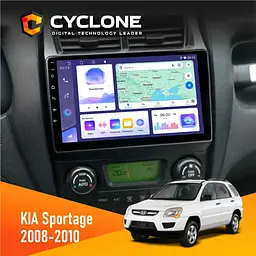 Штатна магнітола KIA Sportage 2008-2010 Climate Cyclone C9-011 4x64, DSP Cyclone (НФ-00007055)