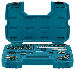 Набір головок торцевих з тріскачкою (23 предмети) Makita B-65573 - мініатюра 2