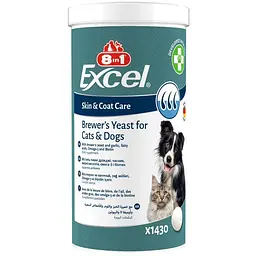 Вітаміни 8in1 Excel Brewers Yeast для собак і котів, пивні дріжджі з часником, для шкіри та шерсті 1430 шт