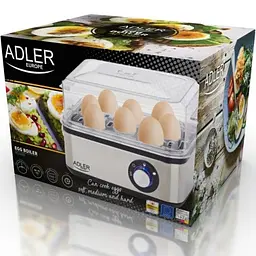 Яйцеварка ADLER AD 4486 - срібного кольору - мініатюра 6