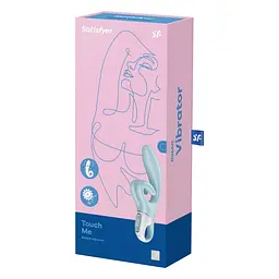 Вібратор-кролик Satisfyer Touch Me Blue, подвійний відросток, 3 потужні мотори - мініатюра 7
