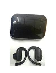 Бездротові спортивні навушники Buds M6W Air 5.2 c кейсом 2200mAh (Black) - мініатюра 3