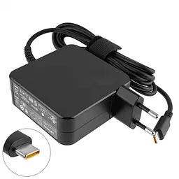 Блок живлення для ноутбука Lenovo USB-C 65W (20V/3.25A, 15V/3A, 12V/3A, 9V/3A, 5V2A), USB3.1/Type-C/USB-C, квадратний, Black - мініатюра 2
