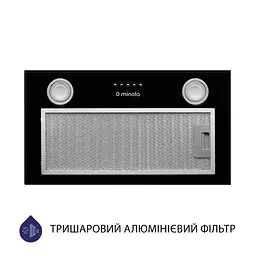 Витяжка повновбудована MINOLA HBI 5722 BL 1200 LED - мініатюра 4