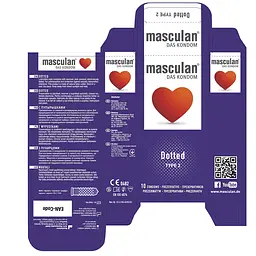 Презервативи Masculan Dotted Тип 2 з пухирцями 10 шт. - мініатюра 2