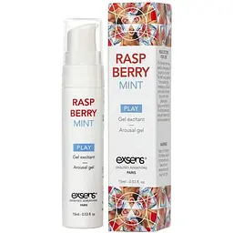 Стимулюючий гель Exsens Kissable Raspberry Mint 15 мл можна для поцілунків, охолоджуючий - мініатюра 2