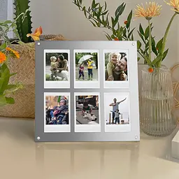 Фоторамка Fujifilm Instax Mini на 6 фото акрилова, срібляста - мініатюра 6