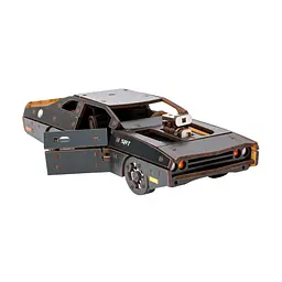 Дерев'яний 3D конструктор Fast Furious PuzzleOk Puz-62519 125 деталей чорний - мініатюра 6
