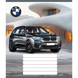 Зошит учнівський "Люкс авто" Leader 036-580068L-1 в лінію, 36 аркушів