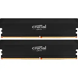 Модуль пам'яті DDR5 Crucial 2x16GB 6000MHz Pro OC Black (CP2K16G60C36U5B) [147413]