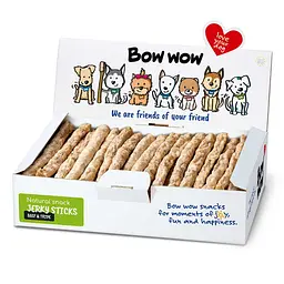Ласощі для собак Bow wow натуральні палички з рубцем (50 шт/уп) box