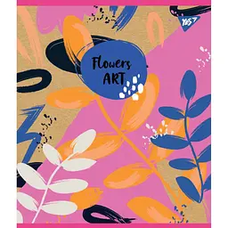 Зошит Yes А5 Flowers Art Крафт 18 аркушів лінія 5 дизайнів (765090) - мініатюра 1