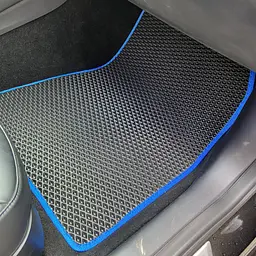 Килимки у салон EVA для Tesla Model 3 2017- з підп'ятником Бежеві-Бежевий кант 3 шт - мініатюра 4