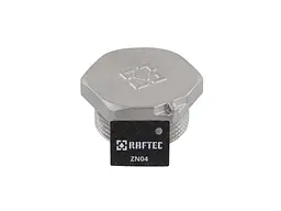 Заглушка RAFTEC 1 1/4" латунь, РЗ, DN32, під пломбу, нікель, ZN04 - мініатюра 3
