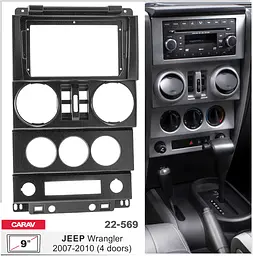 Перехідна рамка Jeep Wrangler Carav 22-569 - мініатюра 3