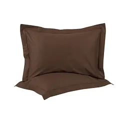 Наволочки сатин Lotus Home - Dakota Modern шоколадний 50x70+5 (2 од)