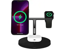 Бездротовий зарядний пристрій Belkin MagSafe 3in1 Wireless Charger black (WIZ017VFBK) - мініатюра 7