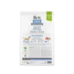Сухий корм Brit Care Dog Sustainable Adult Large Breed для собак великих порід, з куркою та комахами, 3 кг - мініатюра 5