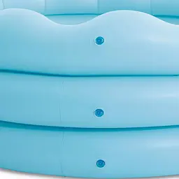 Басейн дитячий надувний круглий Intex Waves 168×46 см об'єм 575 л блакитний сімейний басейн від 3 років - мініатюра 7