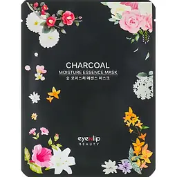 Тканевая маска для лица Eyenlip Charcoal с древесным углем 10 шт.