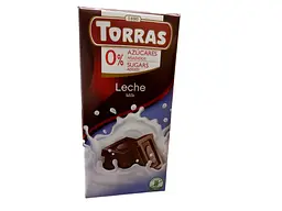 Молочний шоколад Torras без цукру та глютену 75 г (8410342005595)