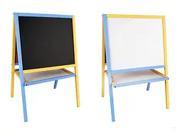 Мольберт двосторонній магнітний, MPK2, фарбований жовто-блакитний