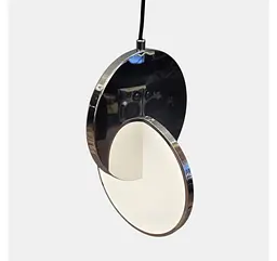 Хромований дизайнерський LED-підвіс Artlight 8219S CH із дзеркальним диском і круглим розсіювачем - мініатюра 5