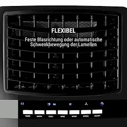 Мобільний кондиціонер-вентилятор OneConcept Baltic Black 3-в-1 (10029738) - мініатюра 7