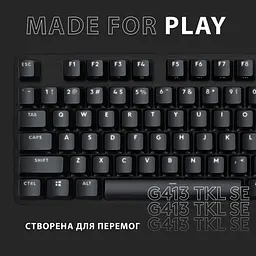 Клавіатура LOGITECH G413 TKL SE (920-010446) чорна - мініатюра 4