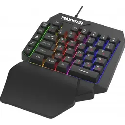 Клавіатура Maxxter KBG-OH-01B-UA USB UA Black (KBG-OH-01B-UA) - мініатюра 2