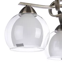 Люстра стельова Brille класична в зал E27 60W BZ (LK-251C/3) - мініатюра 5
