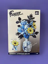 Конструктор дитячий YG Toys "Квіти" (Flowers), 361 деталь, для створення об'ємних квіткових композицій, у коробці 33085 - мініатюра 2