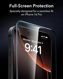 Захисне скло ESR 9H+ для iPhone 16 Pro, 3 шт. - мініатюра 3