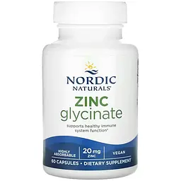 Дієтична добавка Nordic Naturals Zinc Glycinate 60 капсул