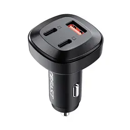 Автомобільний зарядний пристрій Acefast B3 USB/2 Type-C QC PD 66W чорний