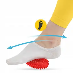 М'яч масажний огірок 4FIZJO Spike Bean 11.5 x 5 см Red (P-5905973403313) - мініатюра 6
