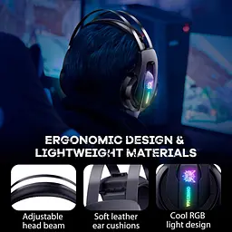 Навушники Onikuma Gaming with RGB LED K16 - мініатюра 6