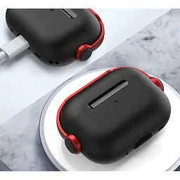 Силіконовий чохол Primo Headphone для AirPods 4 Black/Red - мініатюра 5
