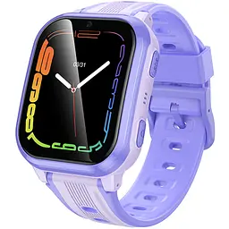 Дитячий cмарт-годинник Y108 4G with call function Purple Hoco teh0029828