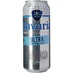 Пиво Bavaria Ultra Low Carb Lager 0.5 л з/б