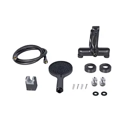 Змішувач для ванни Qtap Vlasta New (з душовим гарнітуром) QTVLA259GMB45643 Gunmetal Black PVD - мініатюра 7